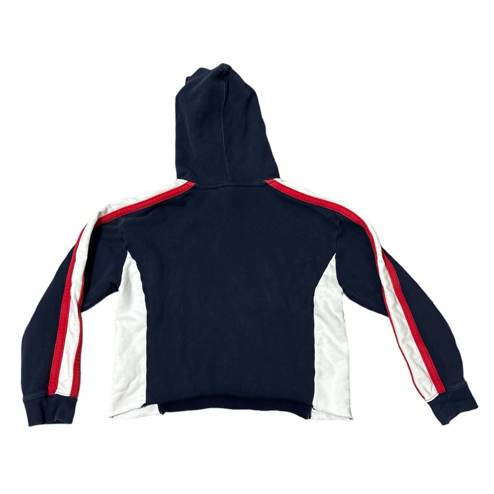 Woman’s Levi's Hoodie Slightly Cropped in Navy, White, and Red - Picture 2 of 5